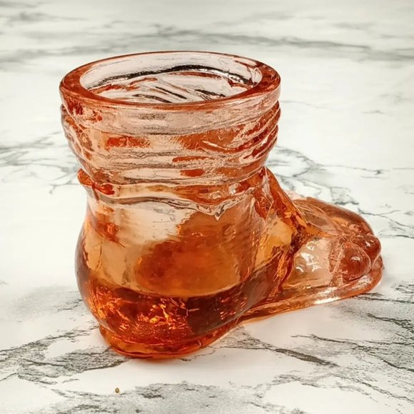 Degenhart Glass Hobo Boot Trinket Paperweight Toothpick Vtg - Picture 5 of 9